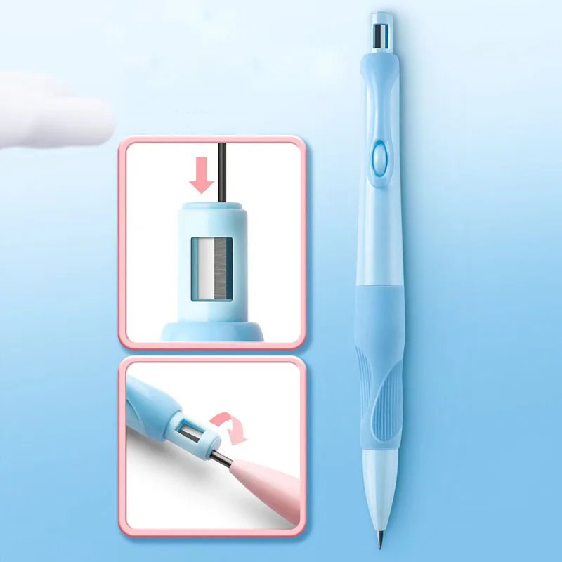 1 бр. Механичен молив 2,0 мм с нисък център на тежестта, фигура пози Делфин, Специален молив за офис, ученически пособия за писане, стоки за бродерия