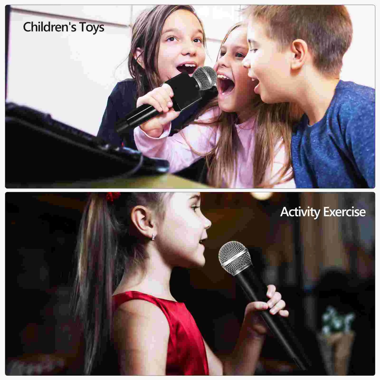 Имитация на микрофона, детски игри набор, имитация на детския старомоден пластмаса ABS, детска играчка за cosplay