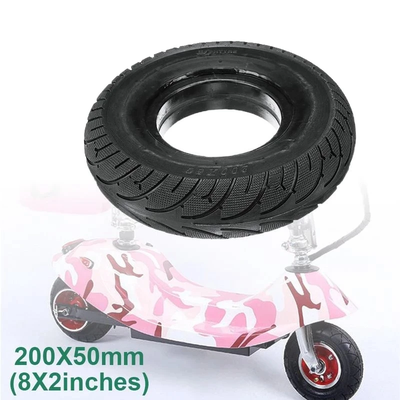 8-Инчов гума за електрически скутер 200X50, плътна гума, задната гума за спидвея RUIMA Mini PRO 4