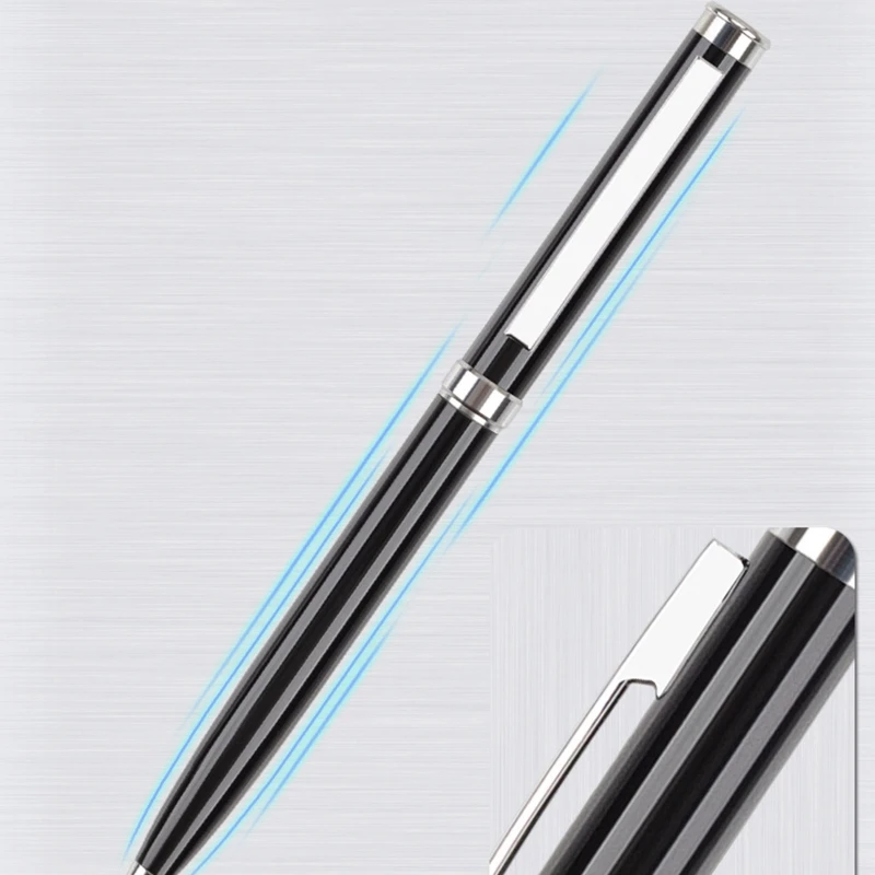 Луксозен Сгъваем Химикалка писалка 2 елемента Черна Пълнеж от 0,5 mm за Мъже и жени, подарък За Директна доставка на