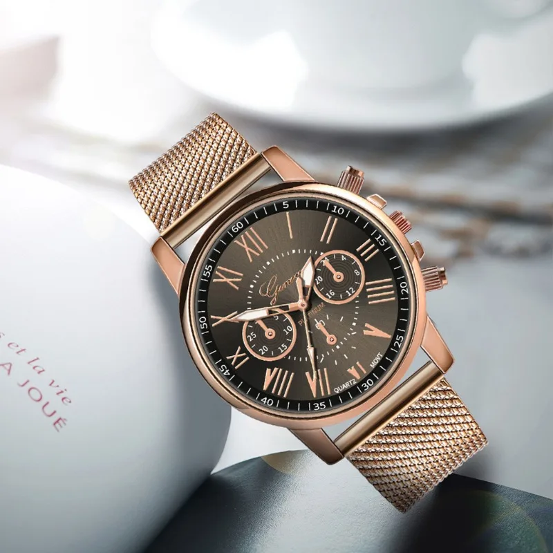 Модерни Ежедневни дамски часовник Glass Blue Eyes Меко Тела с Подходящи Модни Неутрални Часове на Едро За мъже и жени