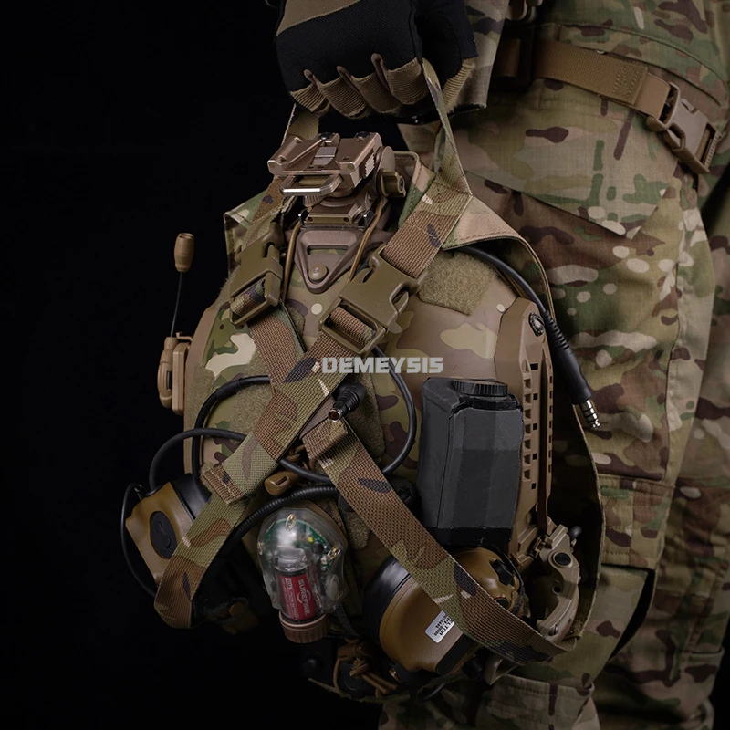 Чанта за тактически шлем, калъф за тактически шлем за еърсофт оръжия, калъф за съхранение на каска за нощно виждане, чанта за носене
