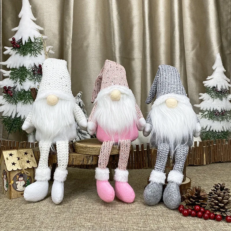 Коледа 2023 Безлични Кукла Весела Коледна Украса За Декорация На Дома Коледа Честита Нова Година 2024 Ноел Навидад Подарък На Дядо Коледа