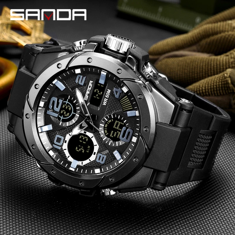Мъжки Спортни ръчни часовници-добра марка на Луксозни 2023 на BIANA relogio masculino Военни кварцови часовници за мъже, Водоустойчиви Мъжки часовници S Shock