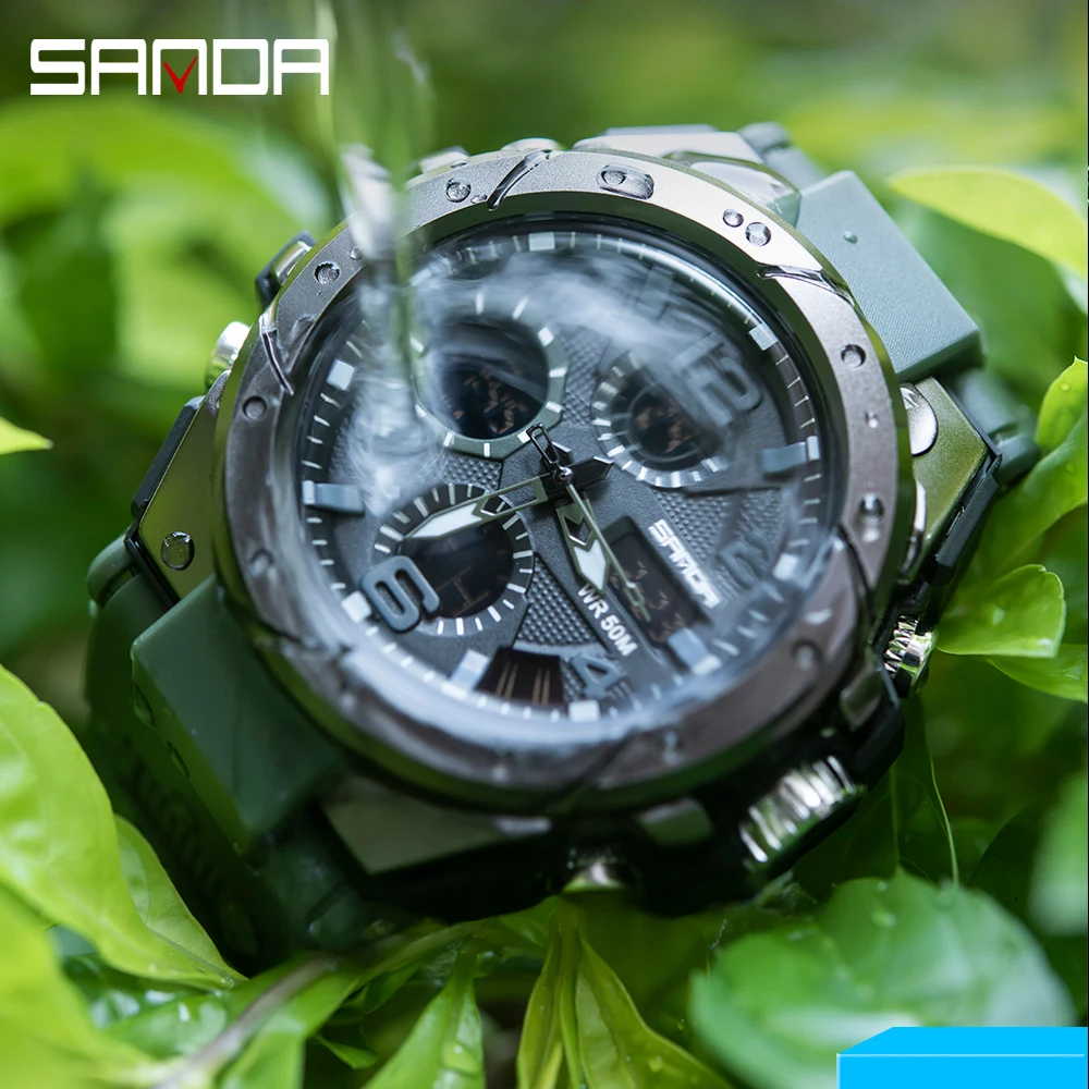 Мъжки Спортни ръчни часовници-добра марка на Луксозни 2023 на BIANA relogio masculino Военни кварцови часовници за мъже, Водоустойчиви Мъжки часовници S Shock